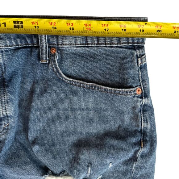 Lucky Brand Ripped Blue Jean Denim Shorts Size 18 - Picture 15 of 15